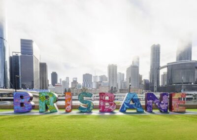 Spotted: new look for South bank’s brisbane sign